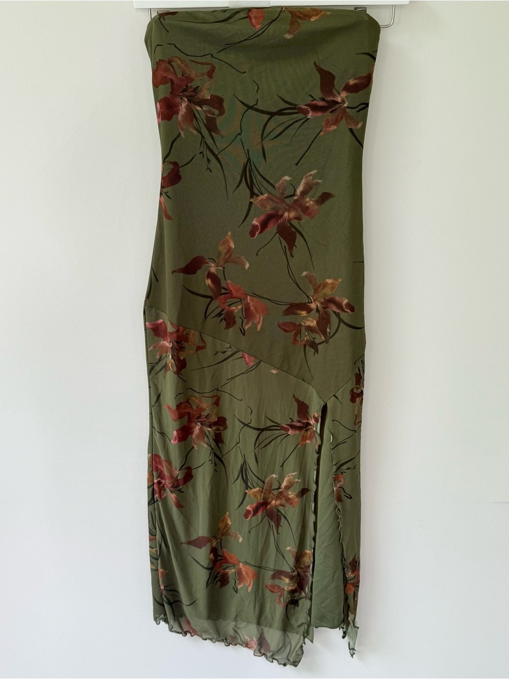 Urban Outfitters Samara Mesh Strapless Midi Dress size XS